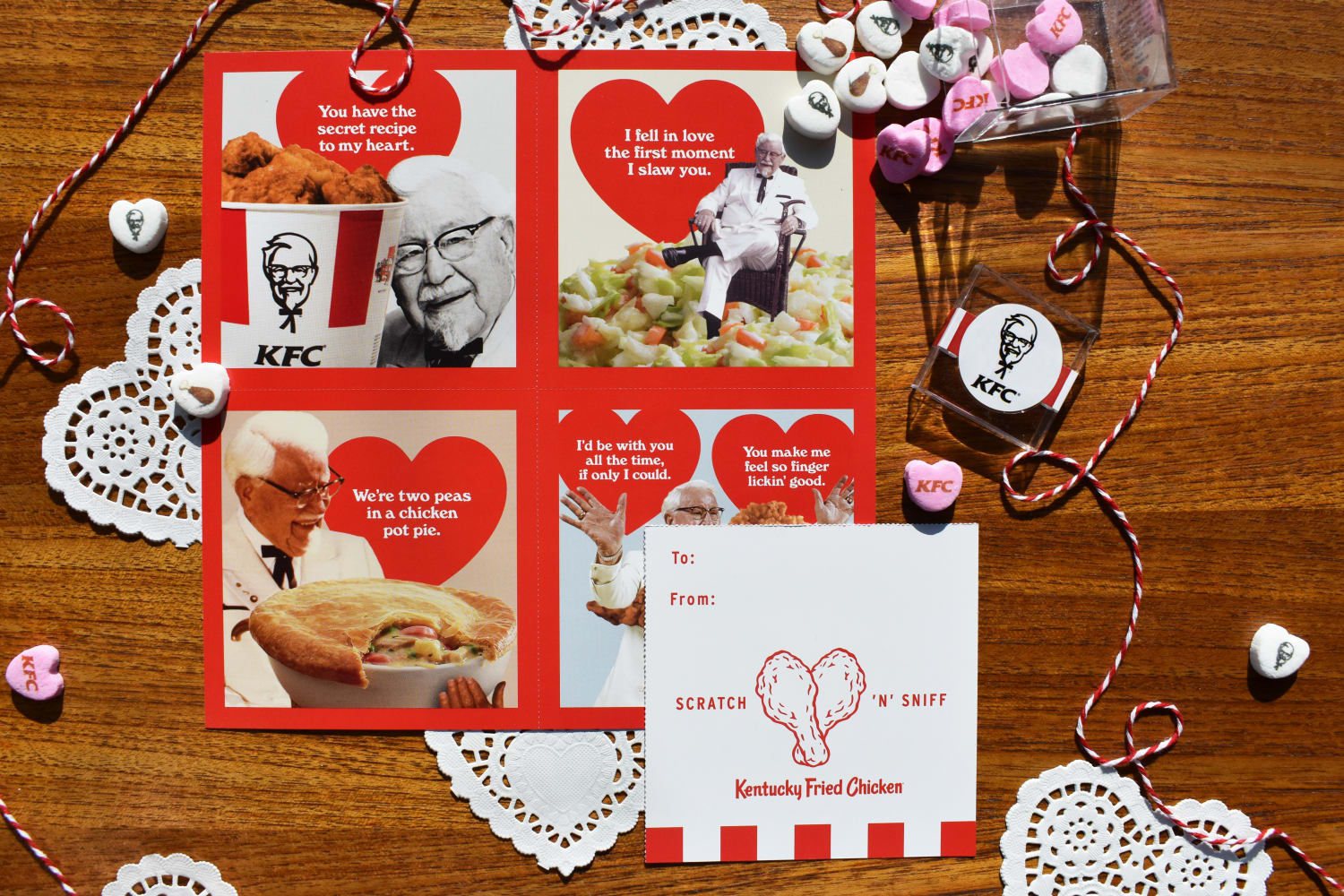 KFC offering scratch 'n' sniff Valentine's Day cards