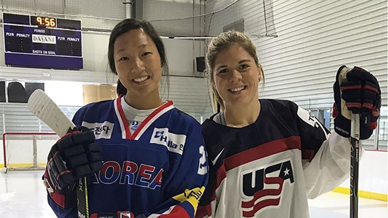 Brandt sisters playing for opposing Olympic ice hockey teams
