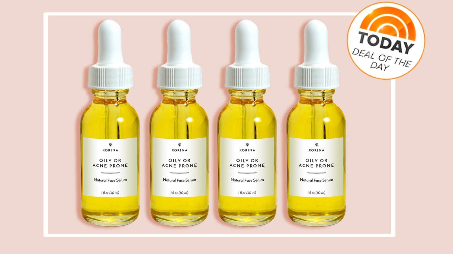 Deal Of The Day 50 Percent Off Korina Natural Face Serum With Essential Oils