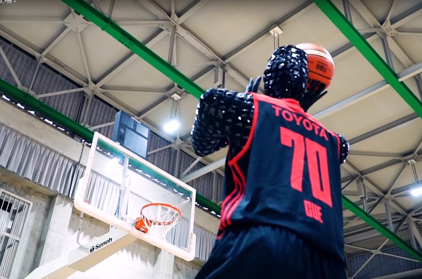 This basketball-playing robot good it could outshoot Stephen Curry