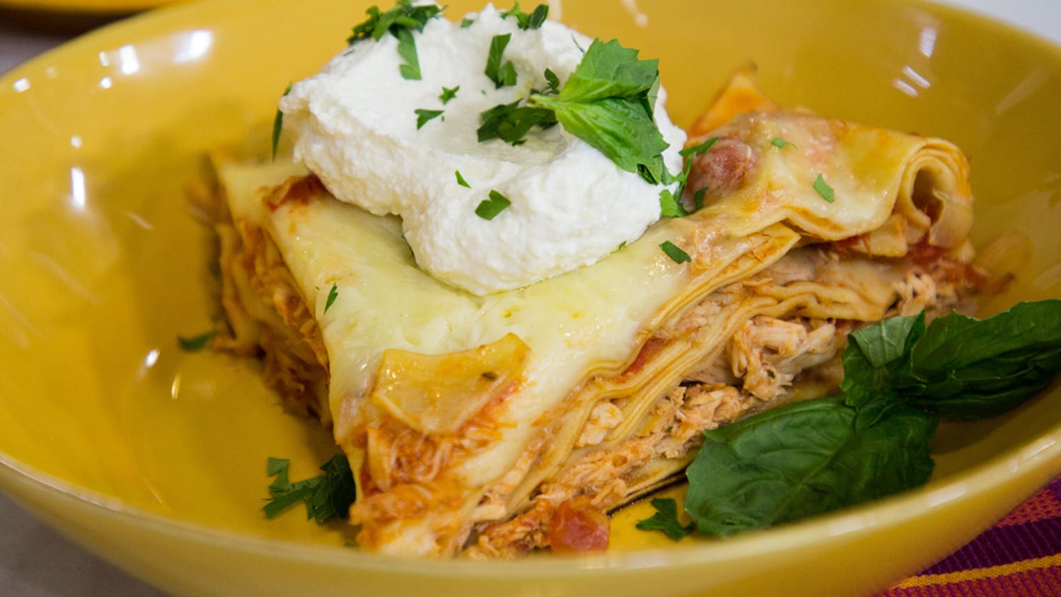 Sunny Anderson's Chicken No-Bake Pan Lasagna Recipe