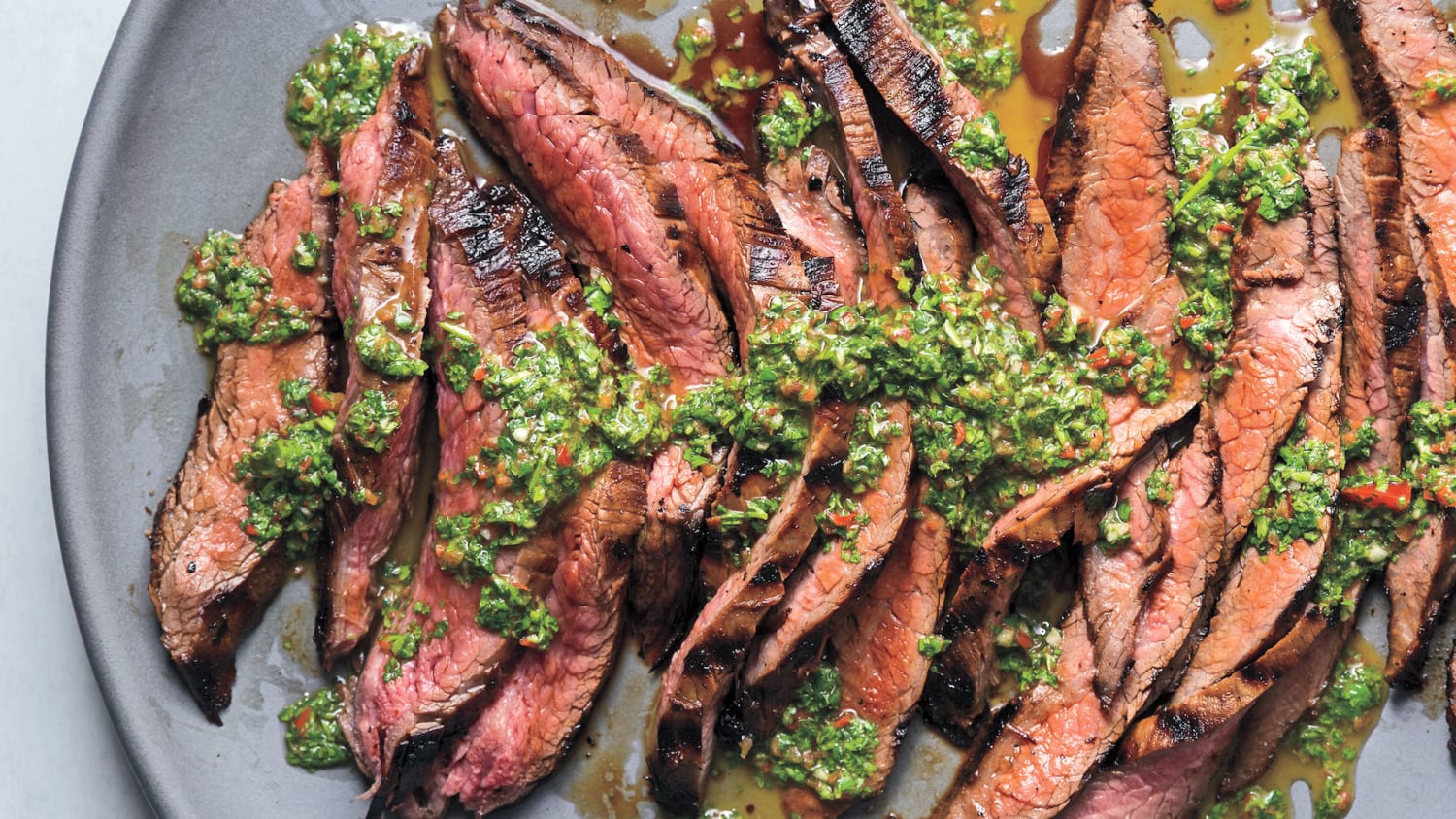 Grilled Flank Steak with Chimichurri Sauce Recipe