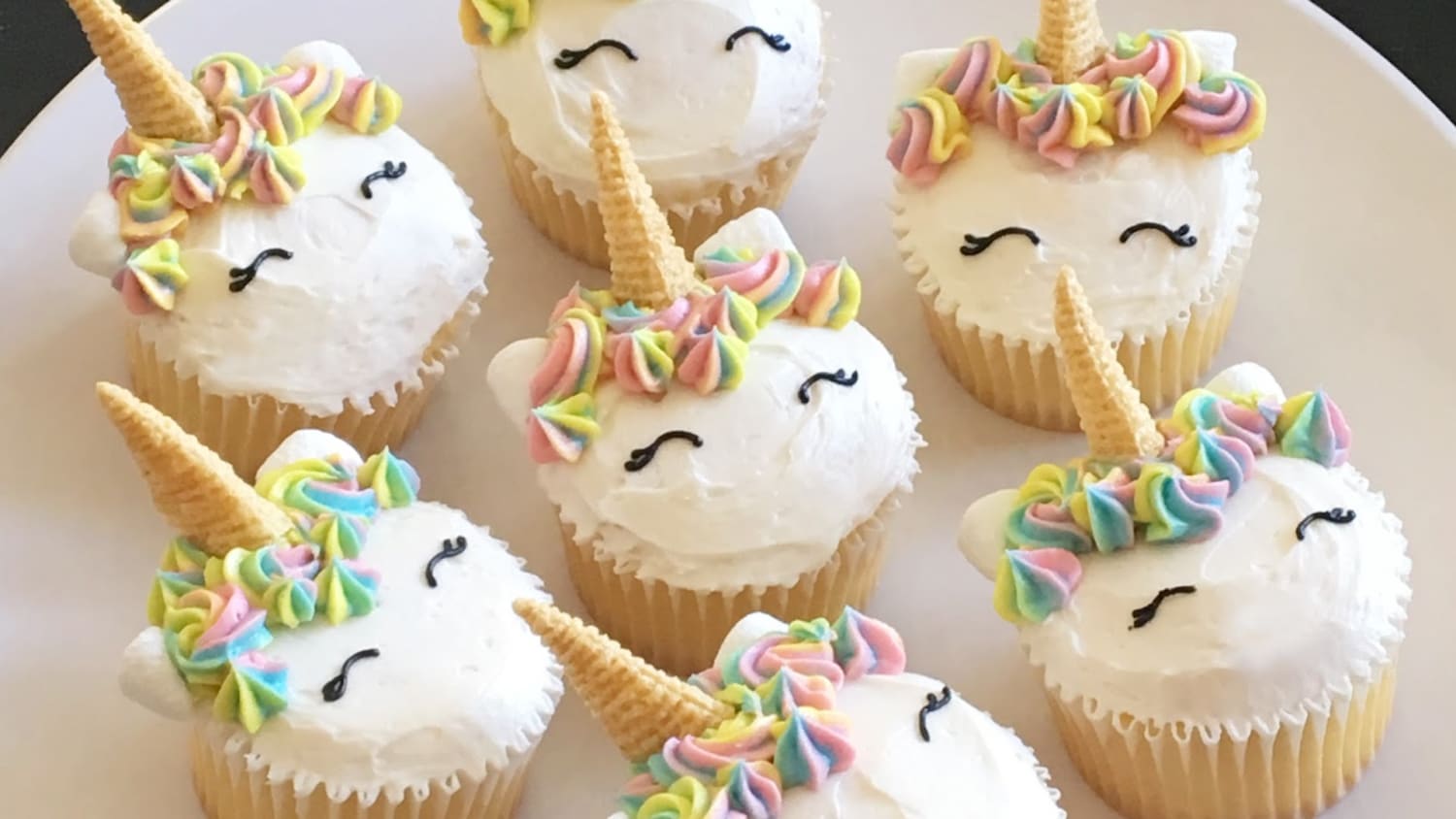 Ganar el centro comercial Viaje cupcakes unicornio receta Amarillento ...