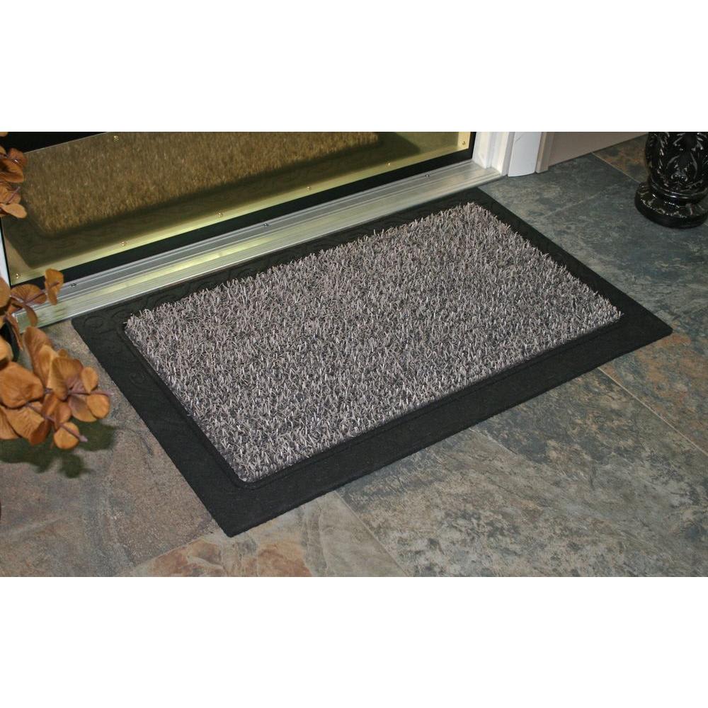 18 x 30 10372037 Earth Taupe GrassWorx Clean Machine Filigree Welcome Doormat 18 x 30 10372037 Earth Taupe GrassWorx Clean Machine Filigree Welcome Doormat
