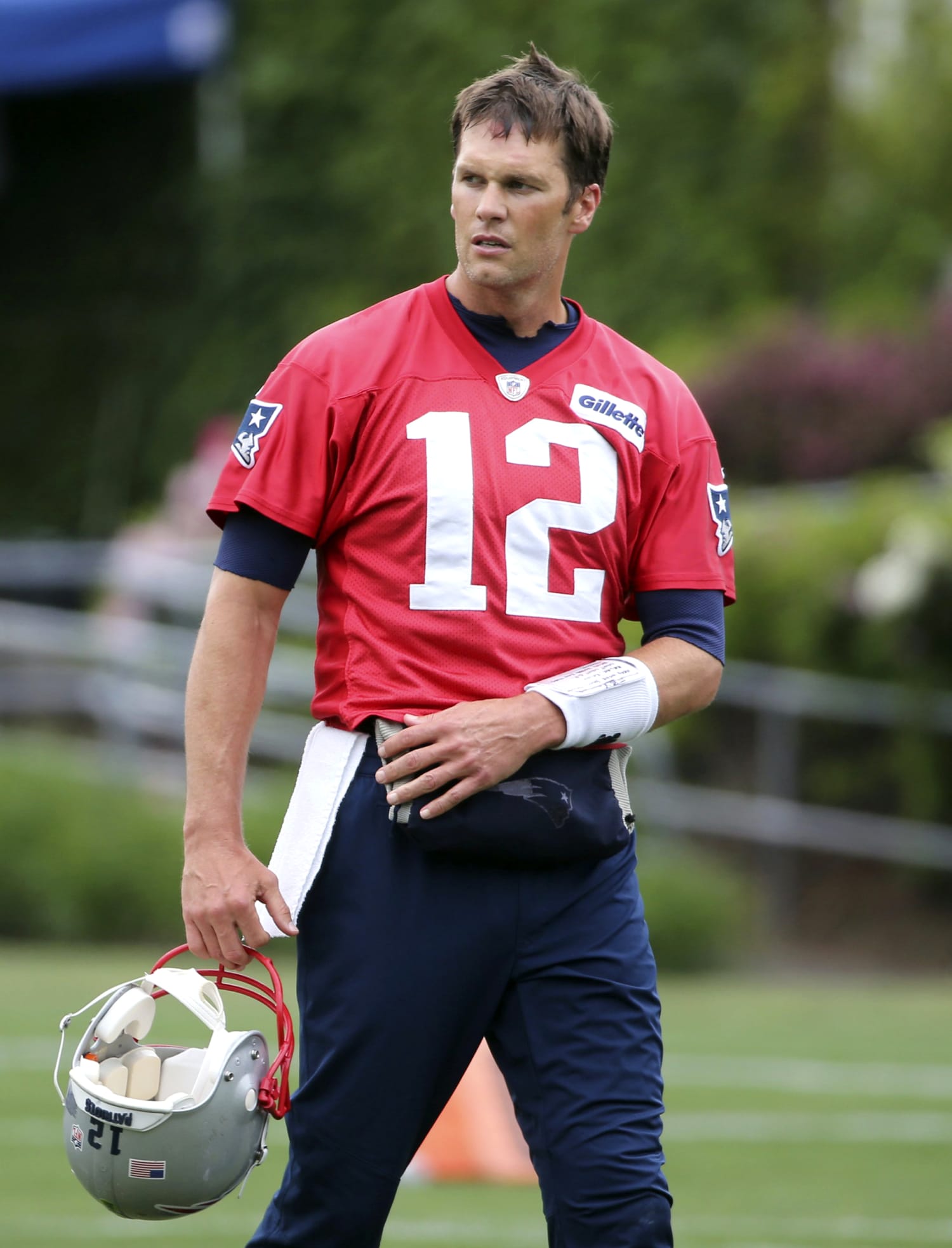 Tom Brady hints at retirement age. 