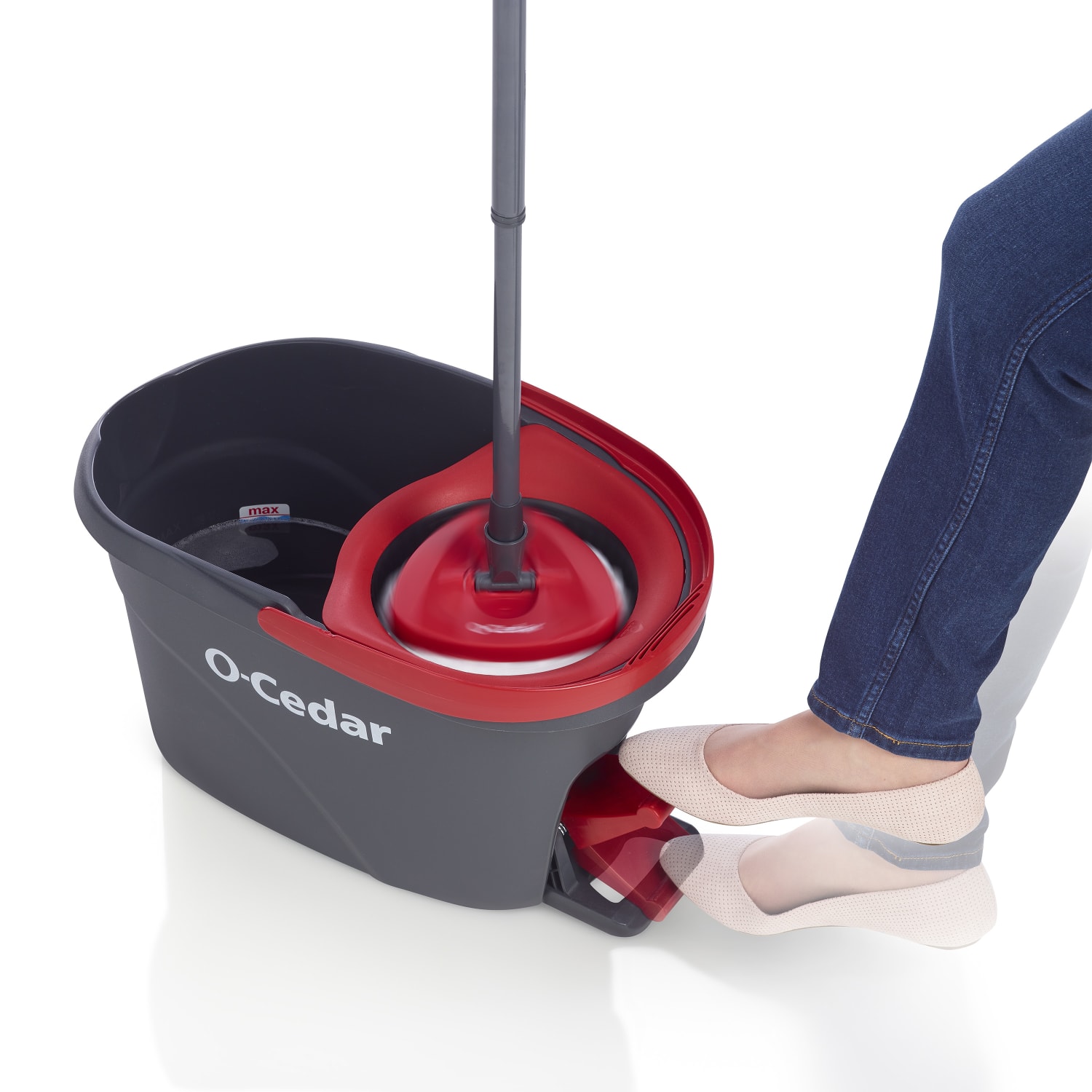 O-Cedar EasyWring Microfiber Spin Mop and Bucket Floor Cleaning System
