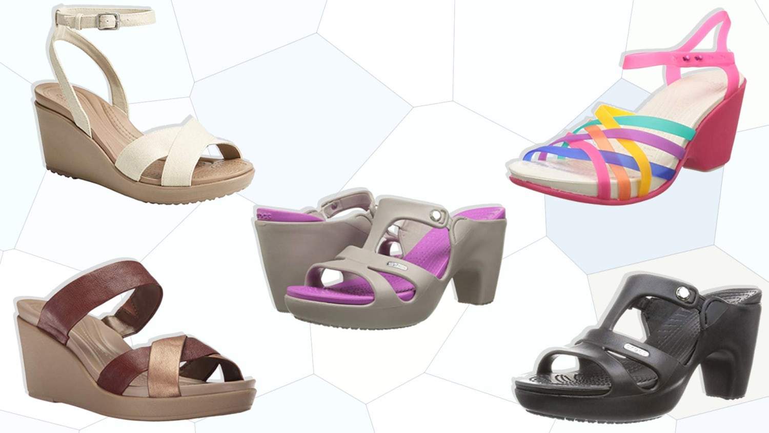crocs high heel sandals