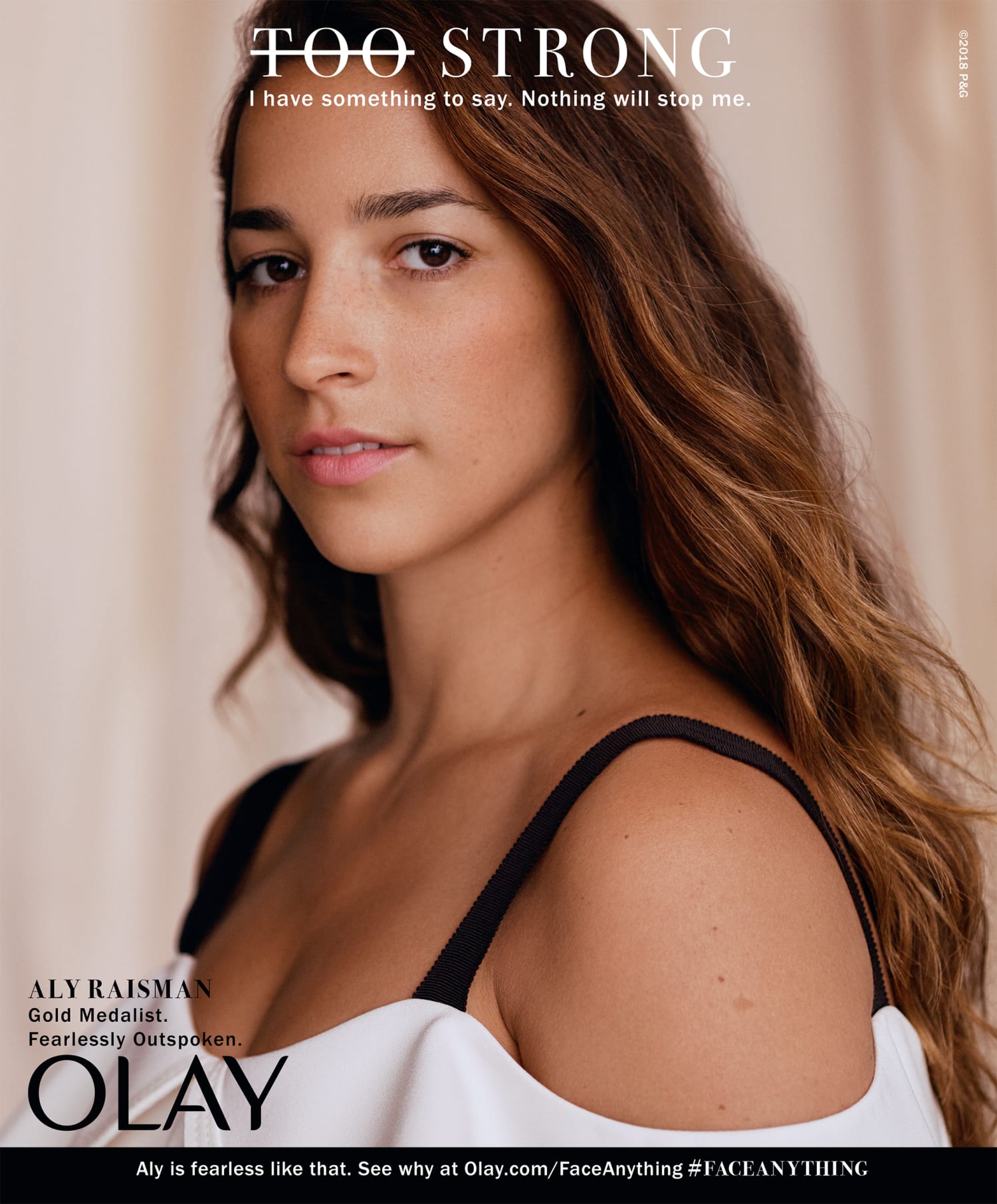 Aly Raisman stars in Olay #FaceAnything campaign