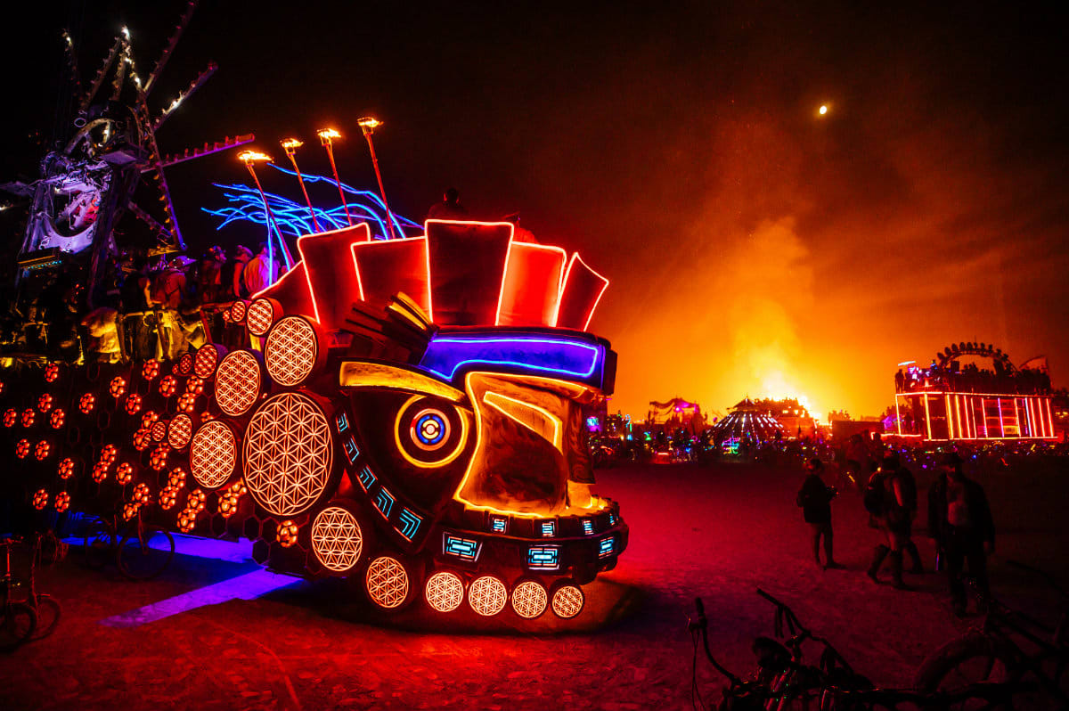 Mexican psychedelics meets lasers Meet Burning Man favorite Mayan Warrior
