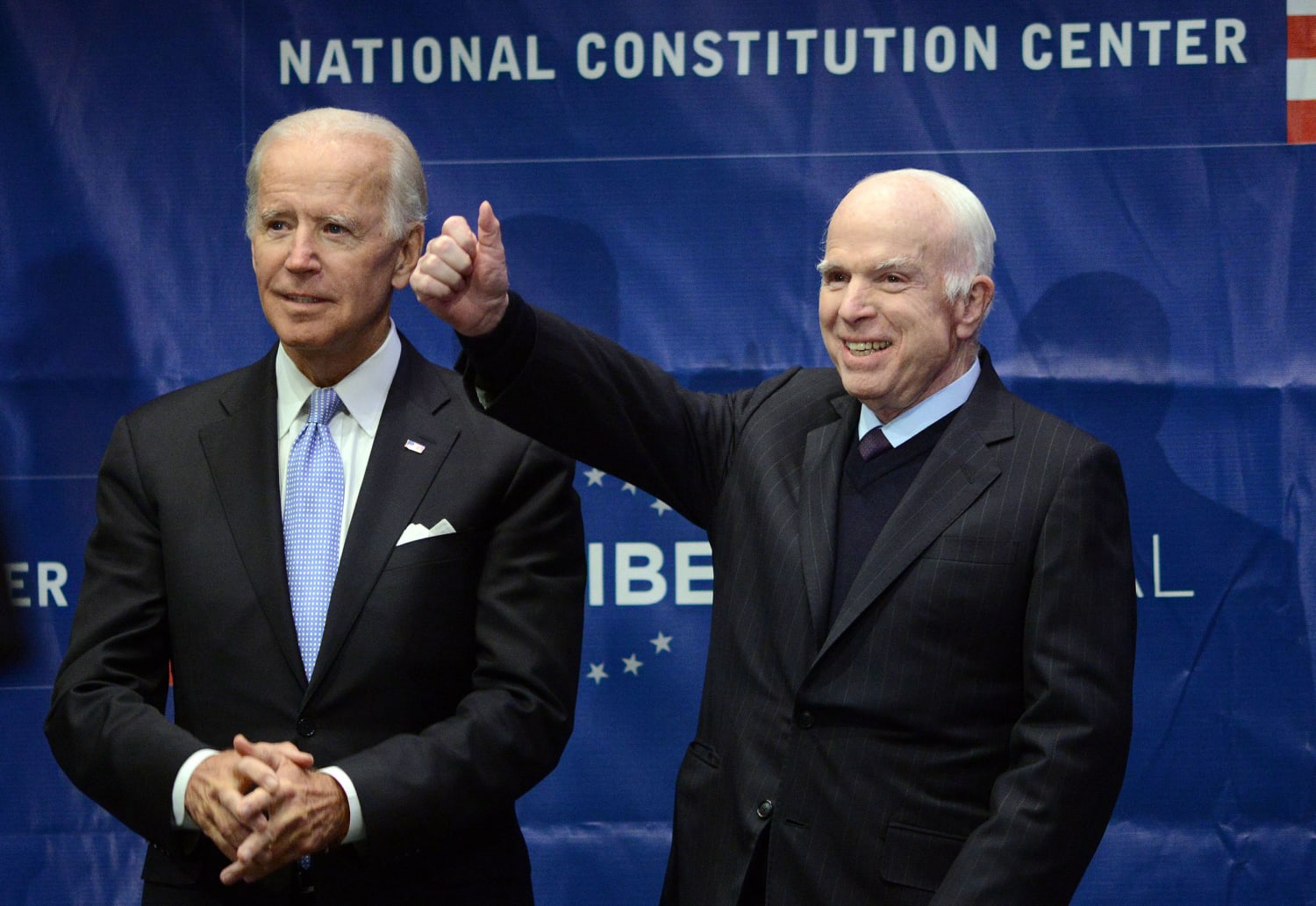 Joe salutes his 'brother' John McCain in moving