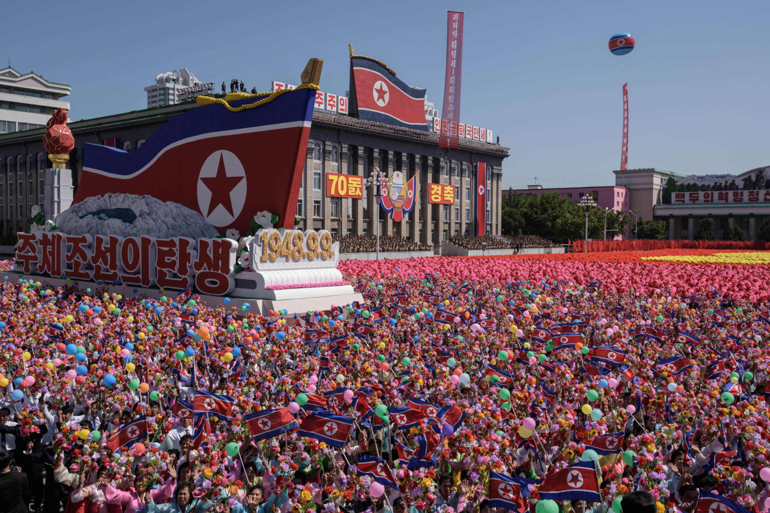 North Koreans forced to celebrate 70th anniversary of 'victory' in