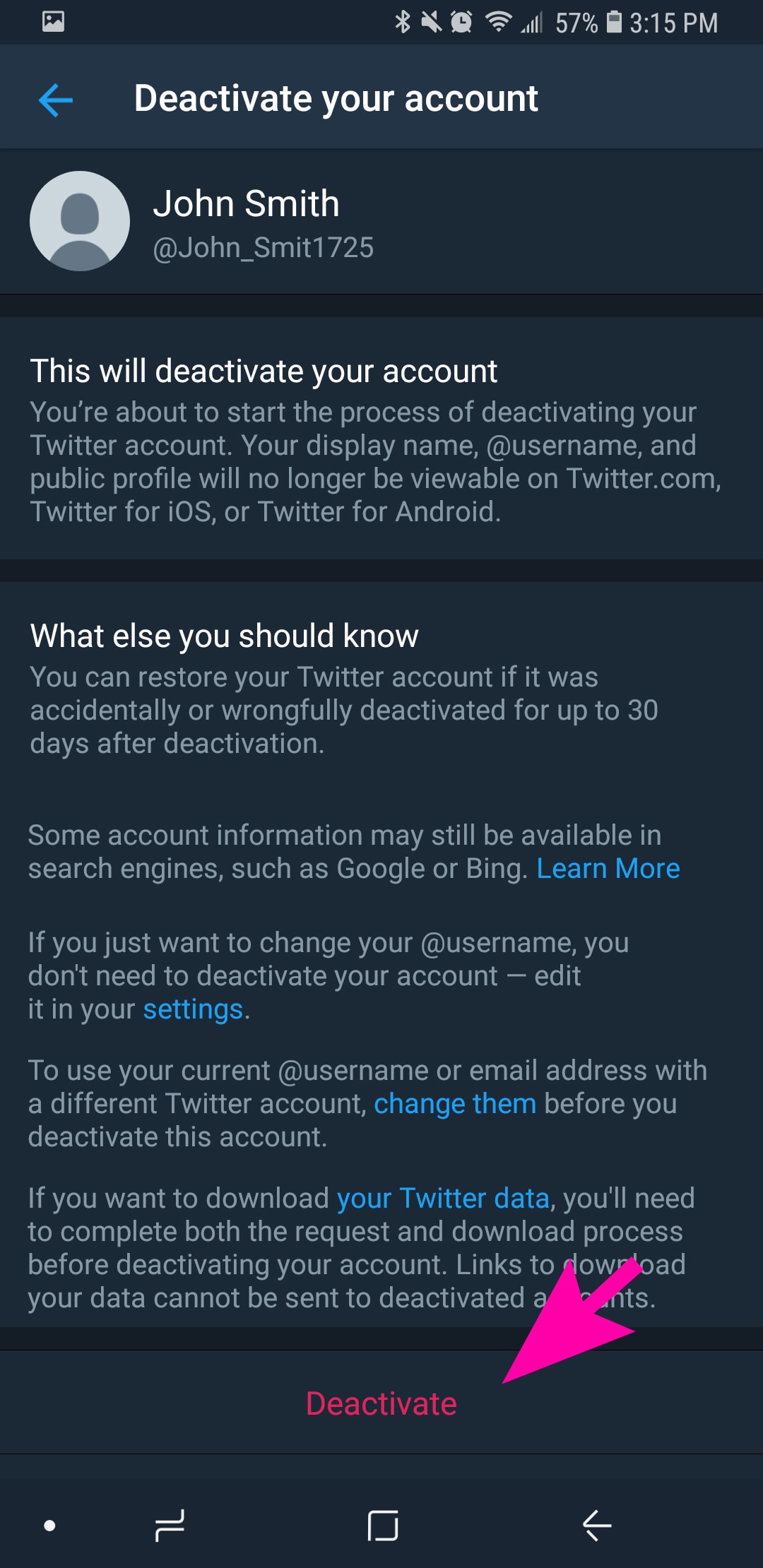 How to delete a Twitter account or deactivate it in 28