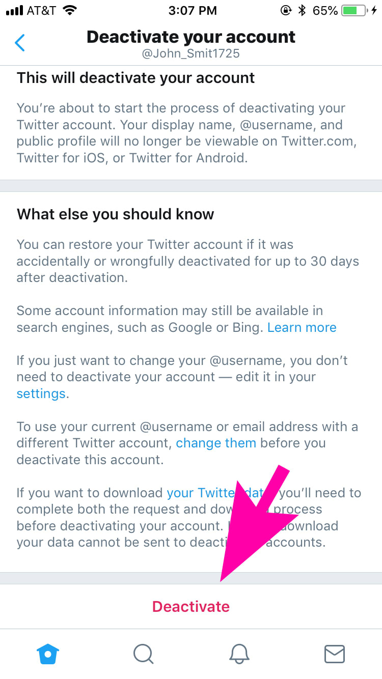 How to delete a Twitter account or deactivate it in 28