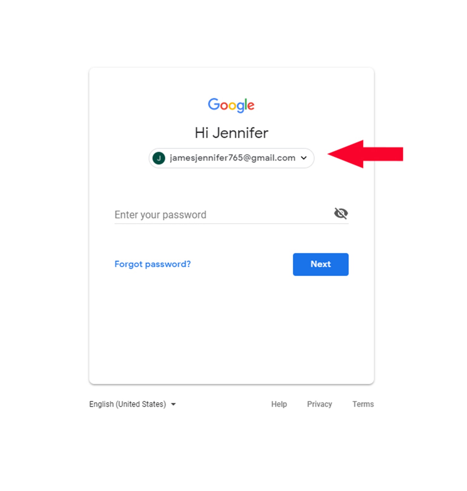 How do I remove an email account from my Google?