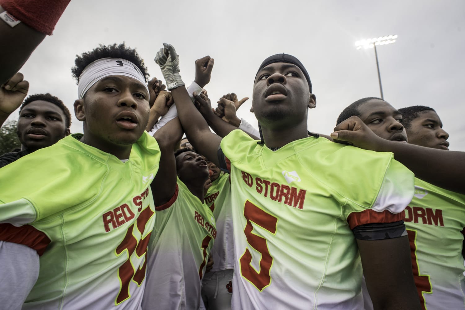 Football The Anthem And Taking A Knee One All Black High School Team Takes A Stand