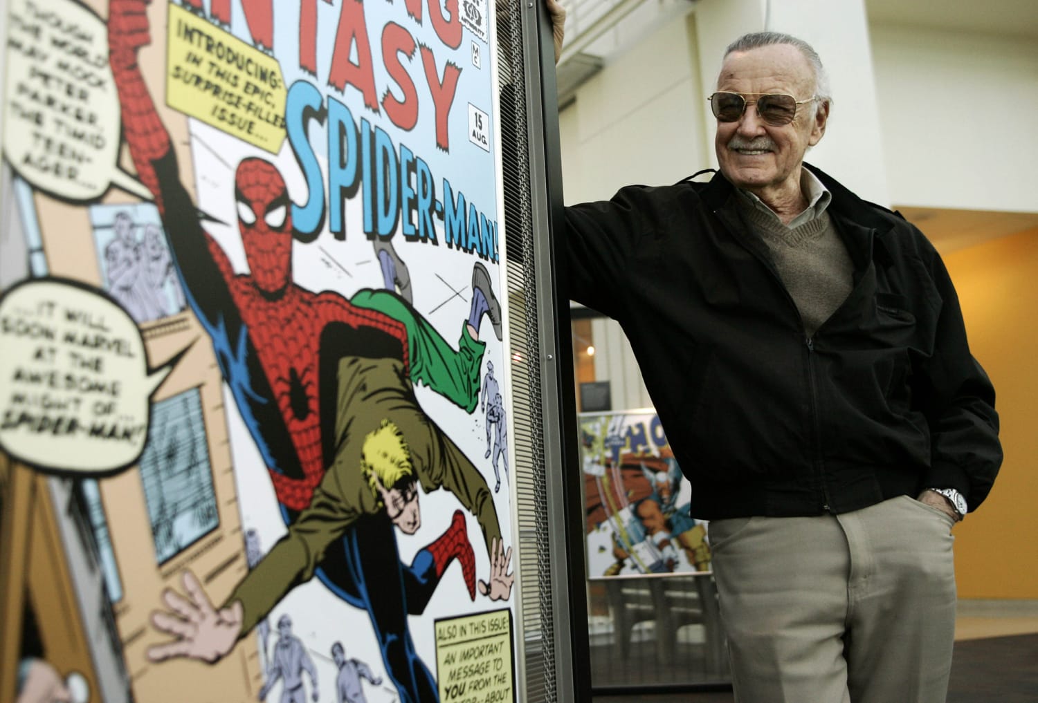 Stan Lee, creator of the Super-Hero comic books 