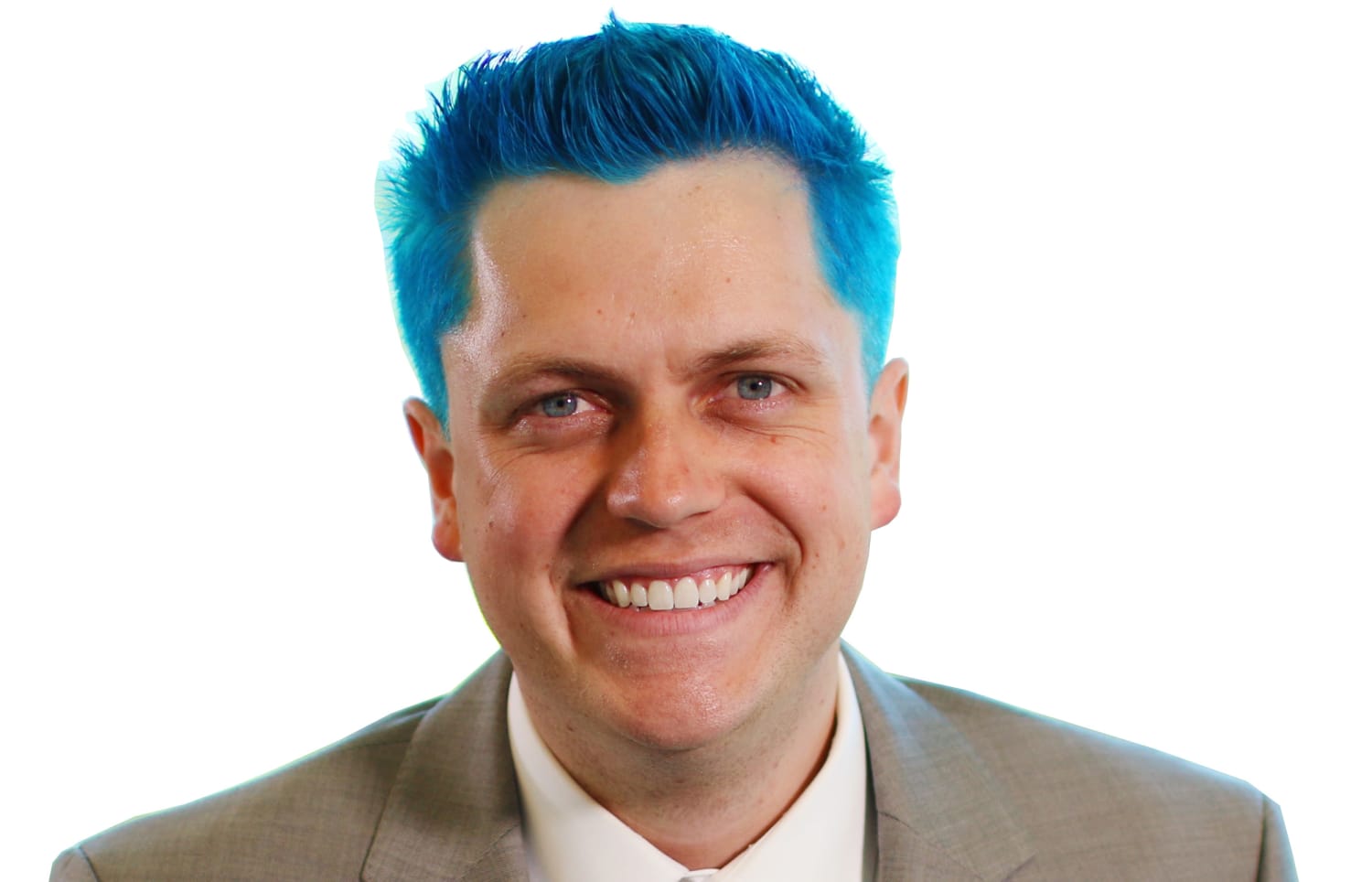How dyeing my hair blue motivated my staff to break a record'