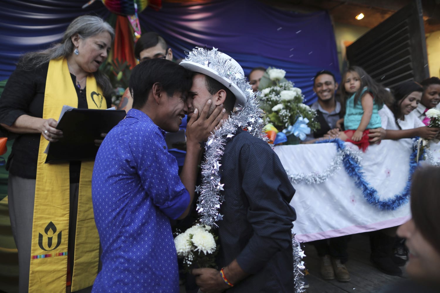 Dream come true Migrant caravan LGBTQ couples celebrate mass wedding