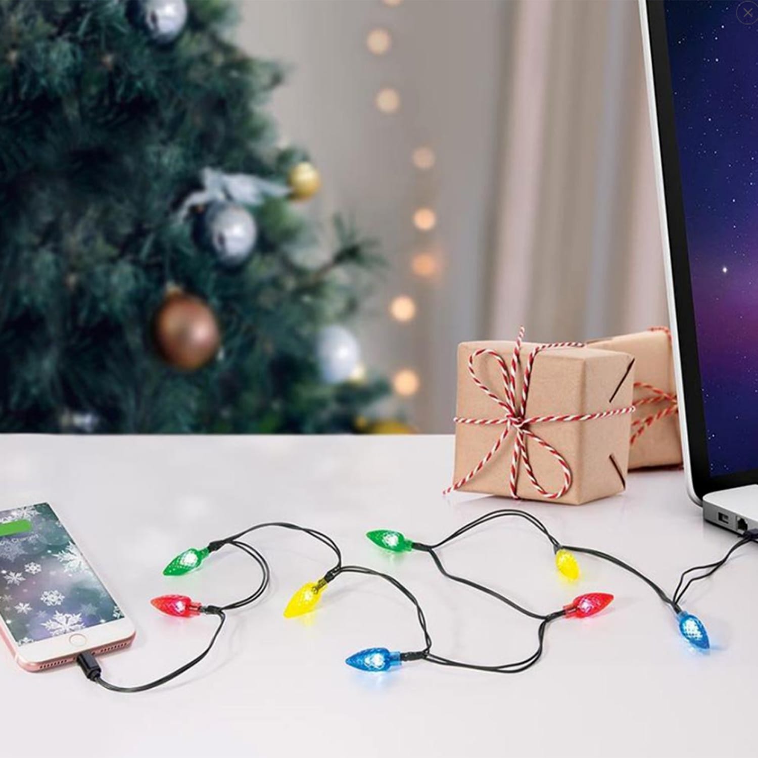 christmas tree light phone charger