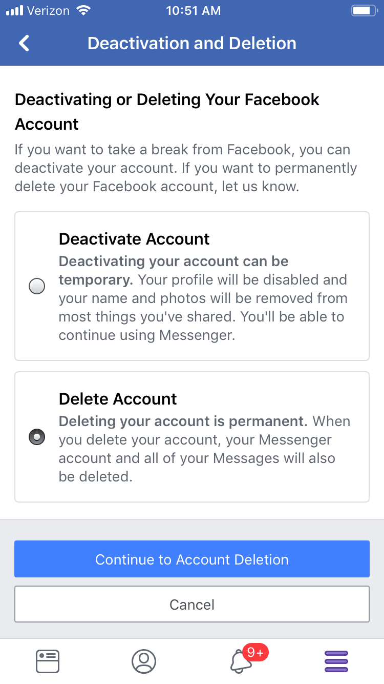 How to delete your Facebook account in seven steps