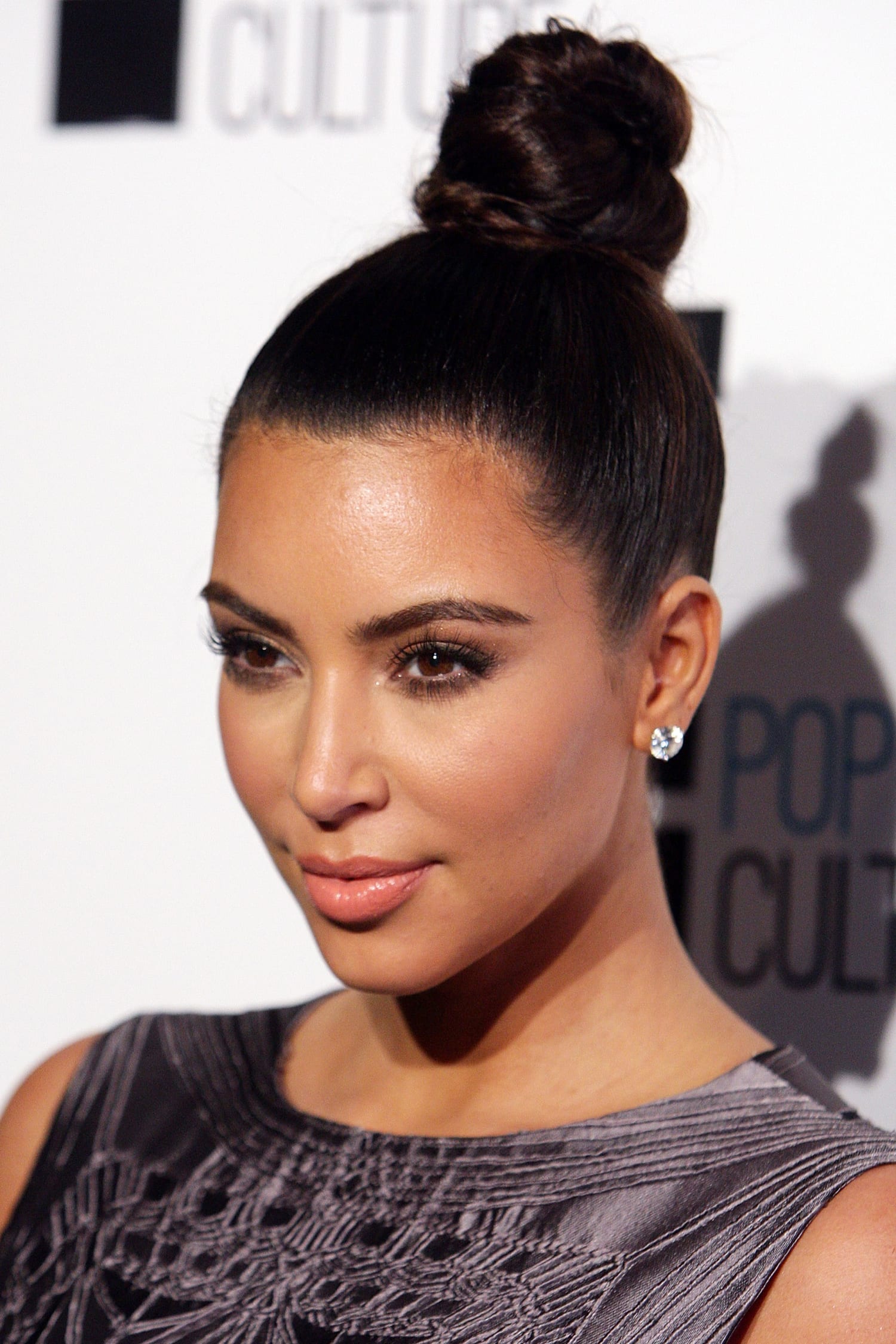 Kim Kardashian: I Can Barely See Her Face Behind Her Peekaboo Updo |  Glamour UK