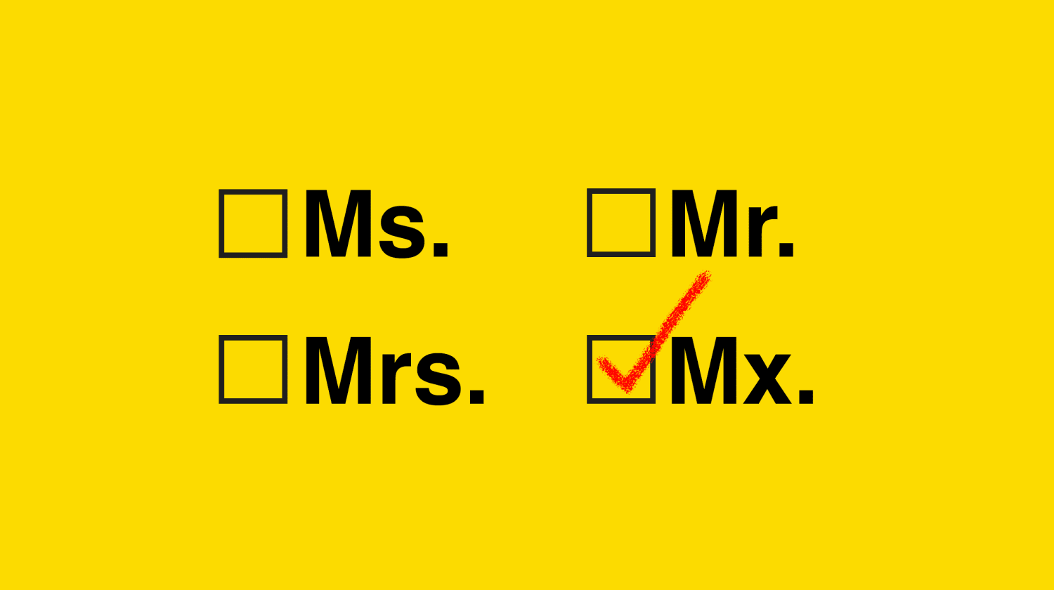 What does Mx mean Nonbinary?