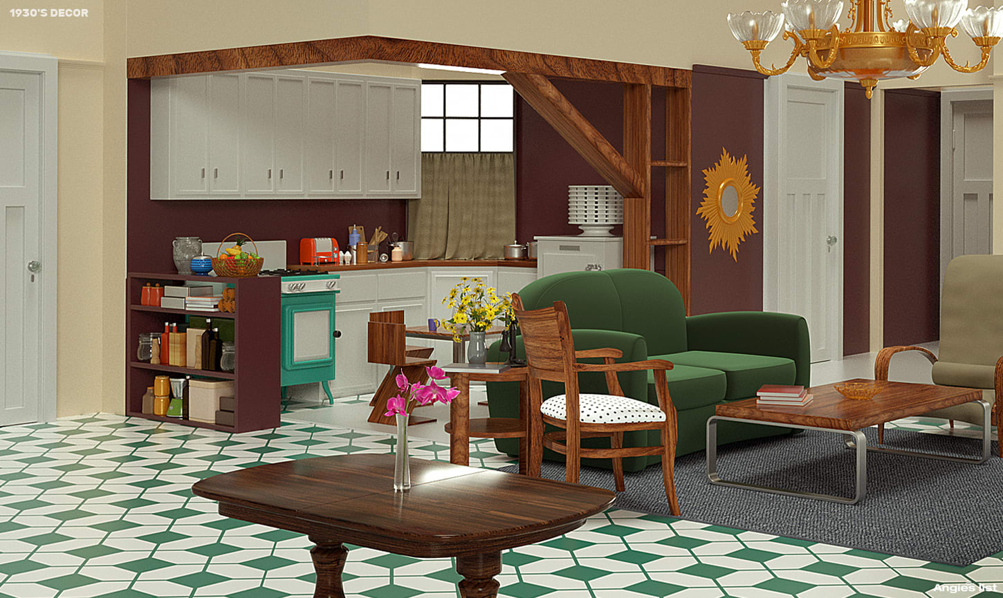 See How The Friends Apartment Might Have Looked In The 50s 60s 70s And On