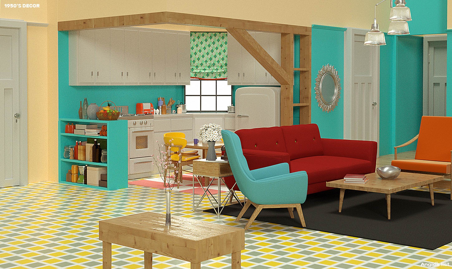 See how the \'Friends\' apartment might have looked in the \'50s ...