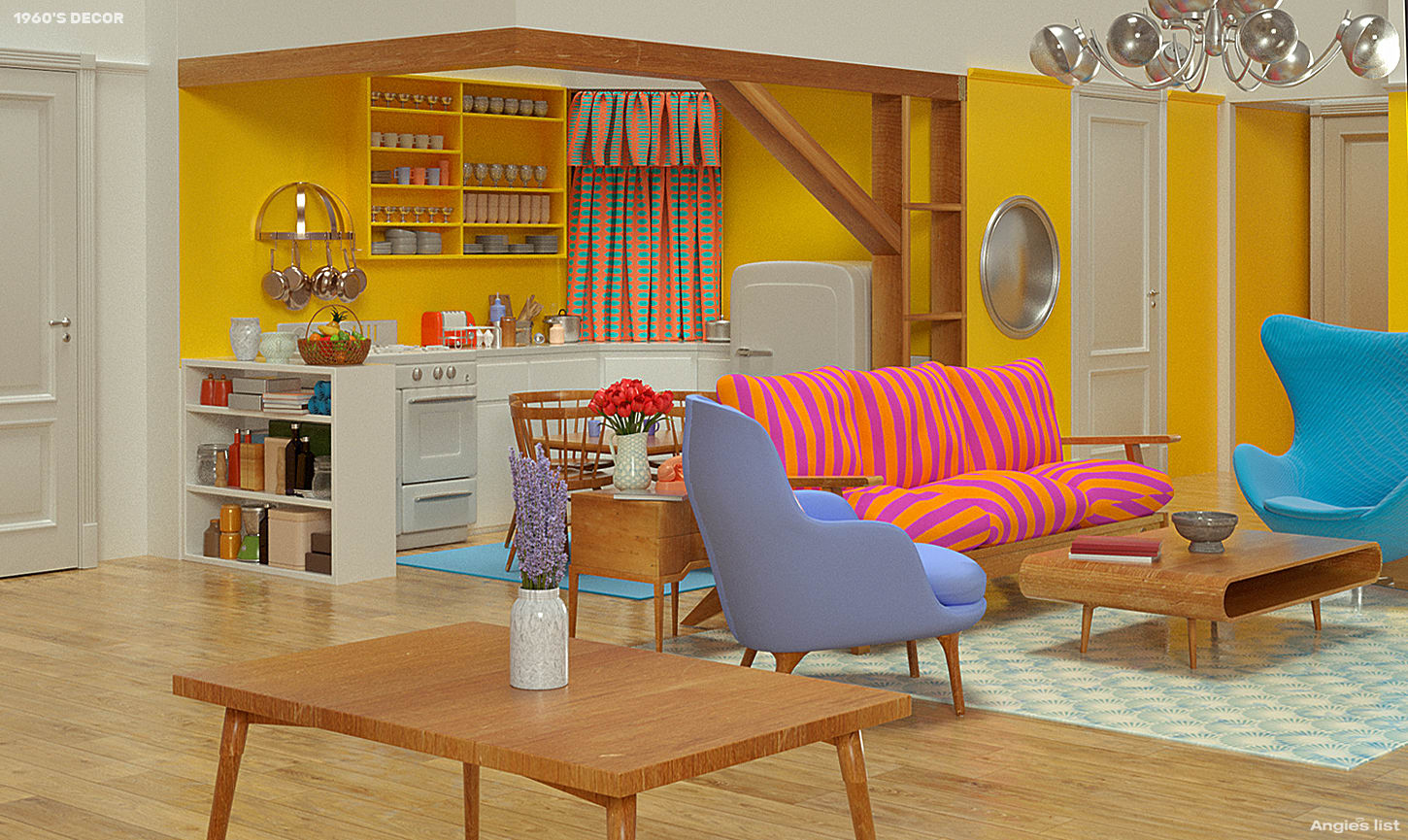 See How The Friends Apartment Might Have Looked In The 50s 60s 70s And On