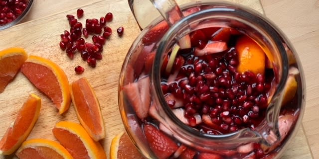 Joy Bauer makes a wintry sangria with pomegranate