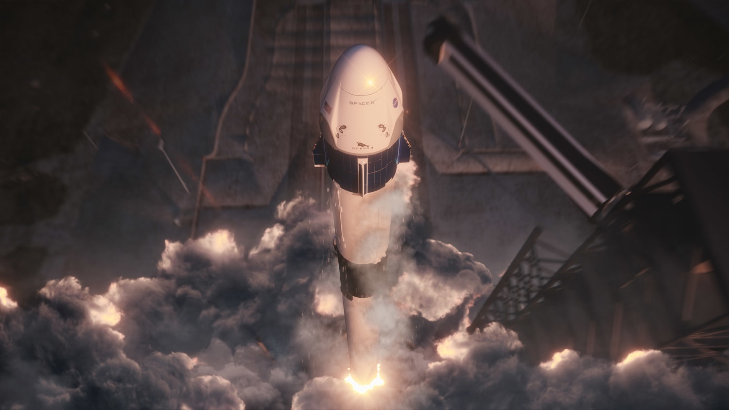 dragon spacex rocket