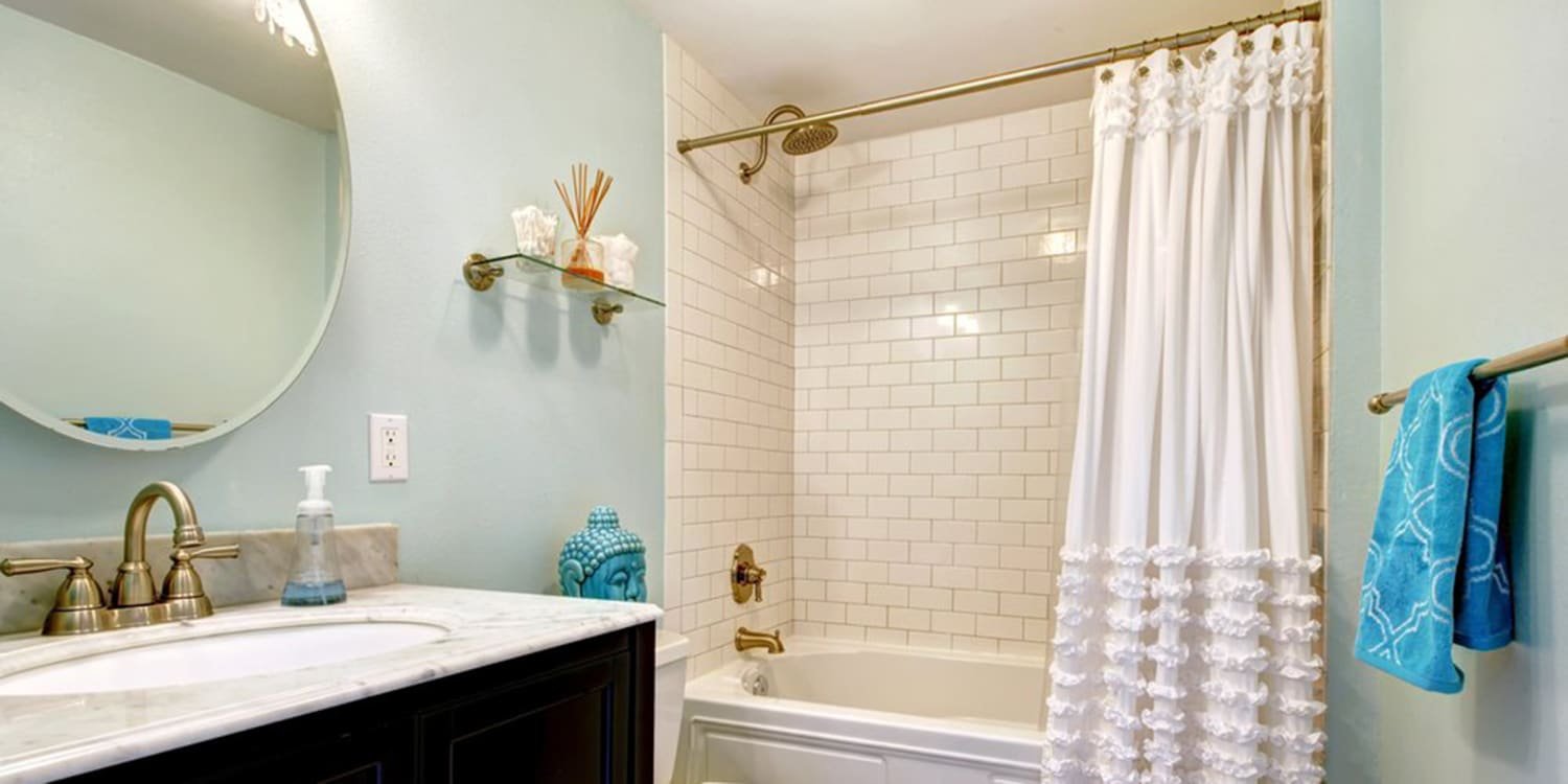 Shower Curtain And Liner, How To Clean Shower Curtain Mildew