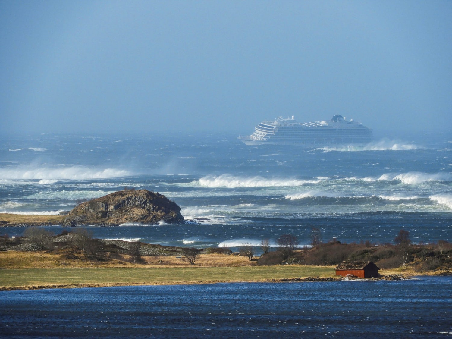 Norway Cruise Ship Towed Safely To Port After Passengers Evacuated By Airlift