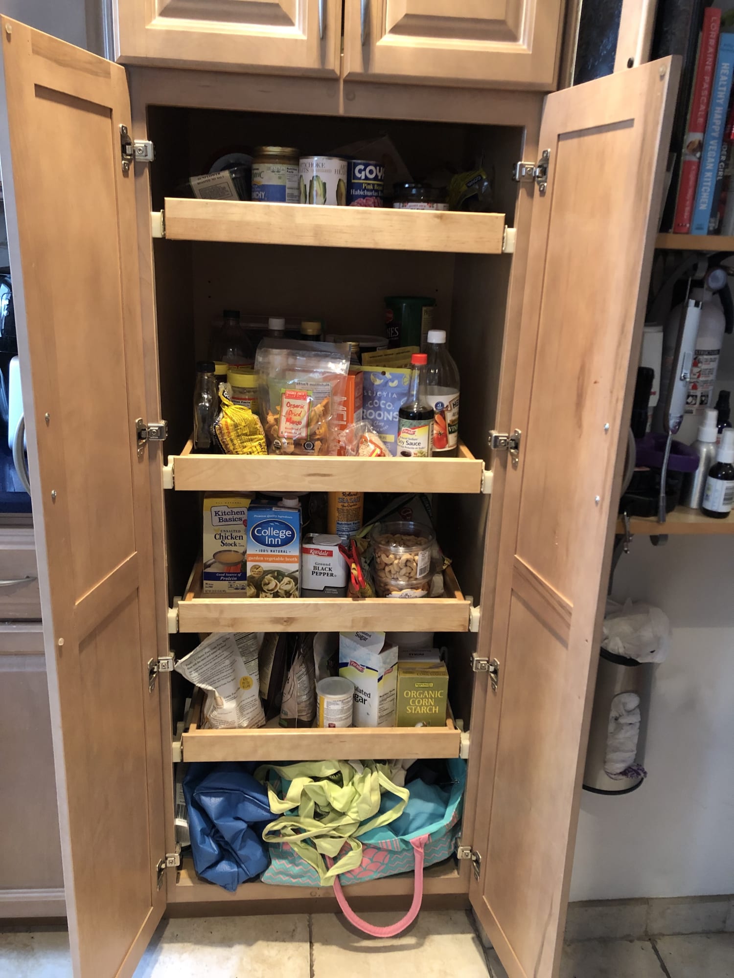 The Pull-Out Pantry is the next step in kitchen organization & convenience.  This will help you keep your…