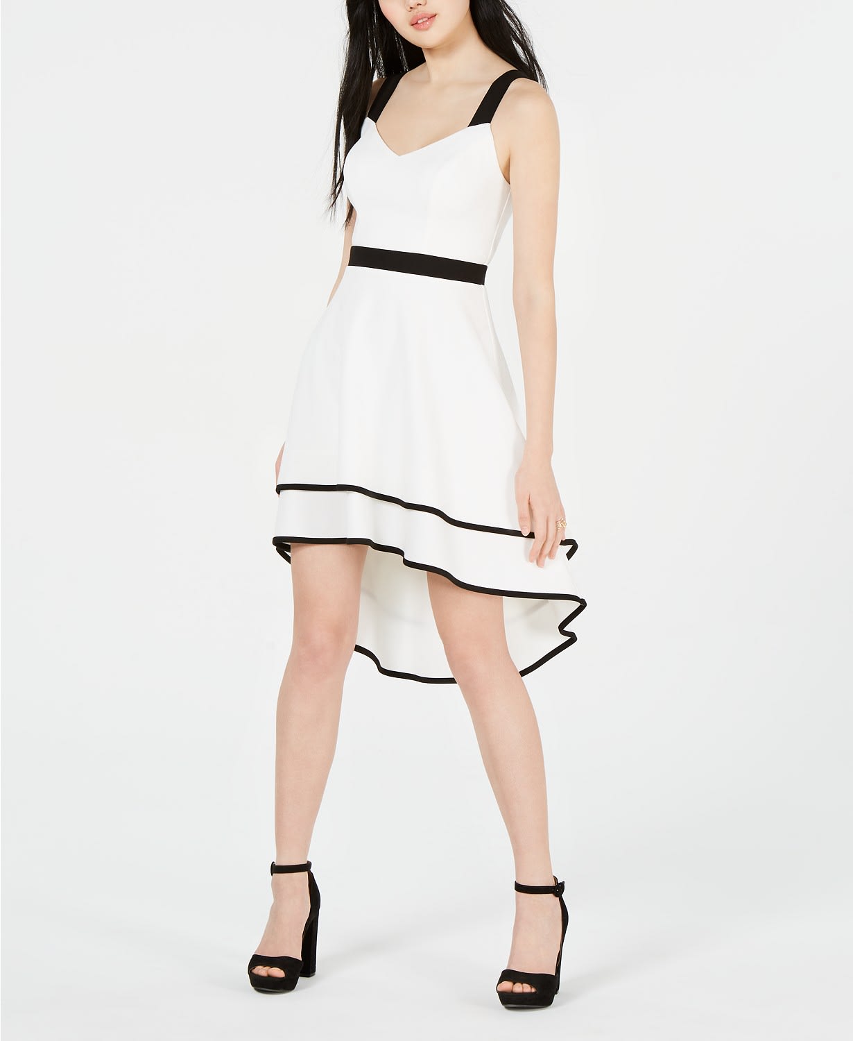 black and white dress for graduation