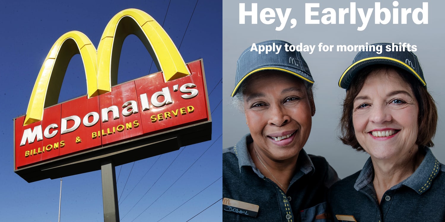 McDonald's is partnering with AARP to hire 250,000 older Americans