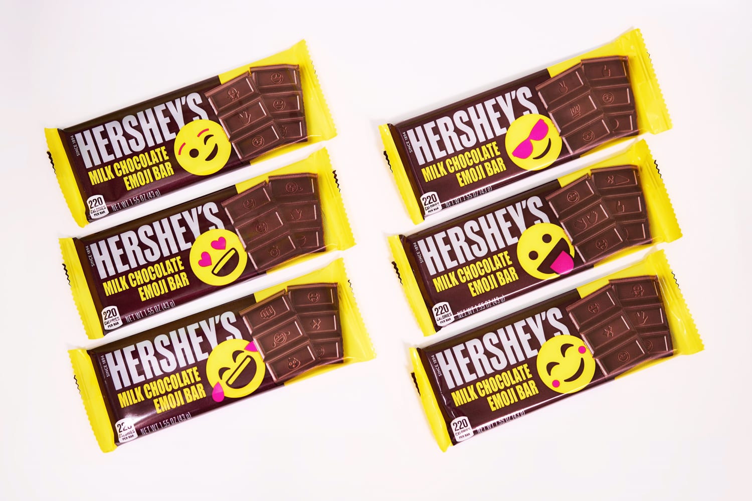 Hershey's chocolate bars be with emojis — yes, even the one