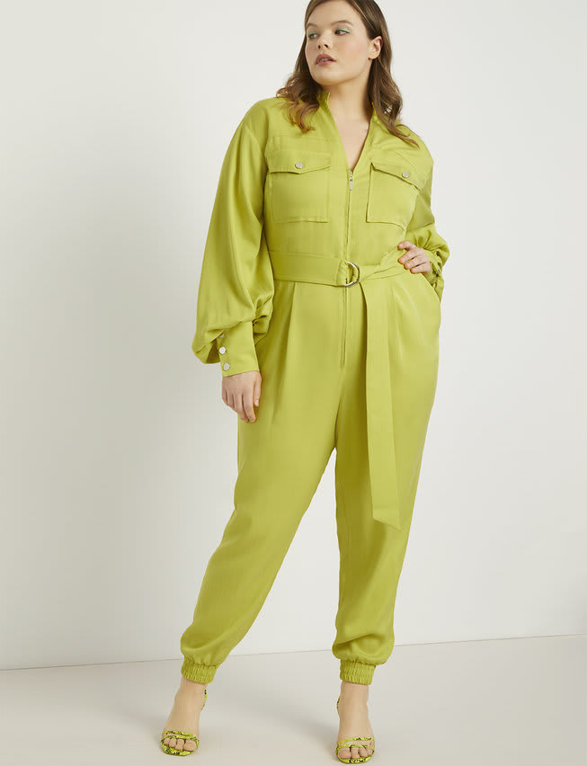 plus size neon jumpsuit