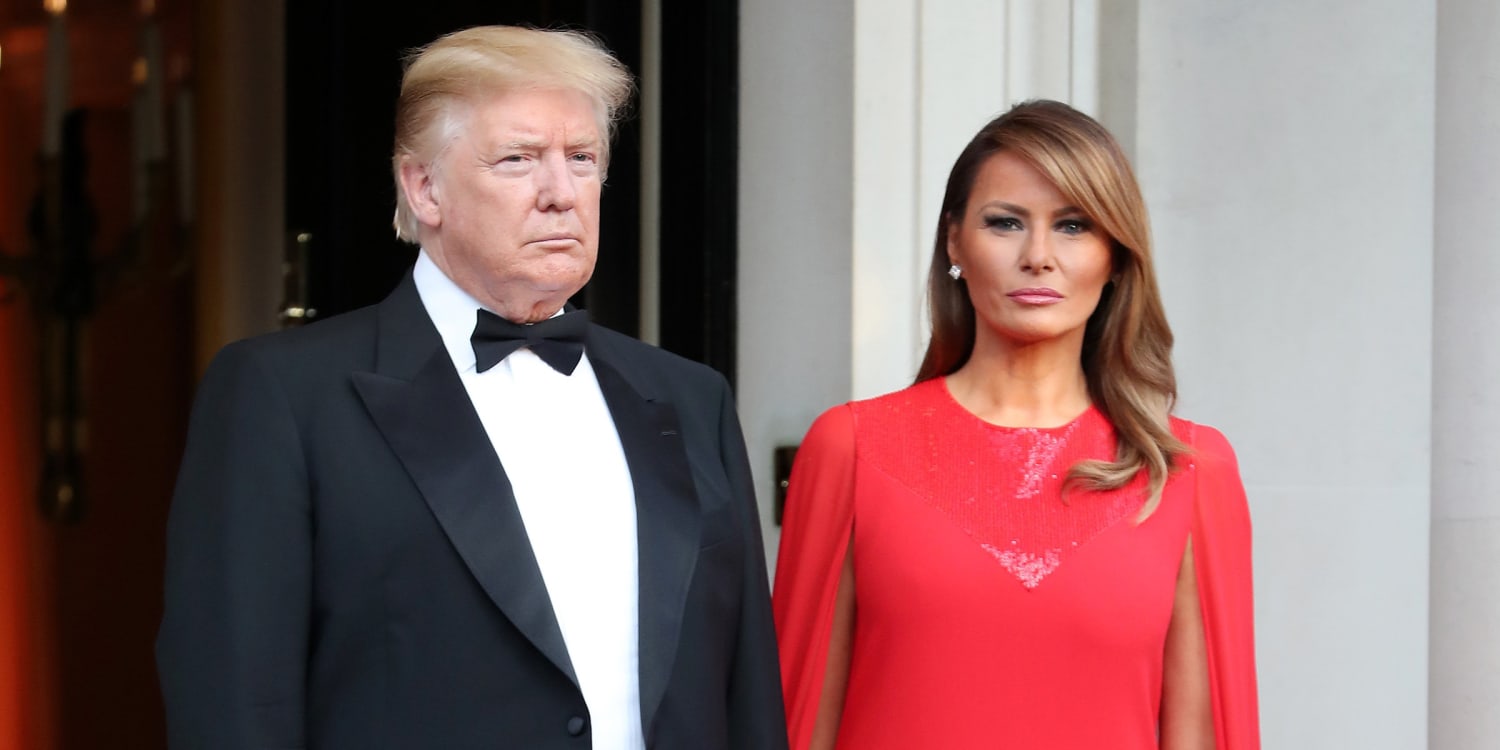 melania trump in red dress