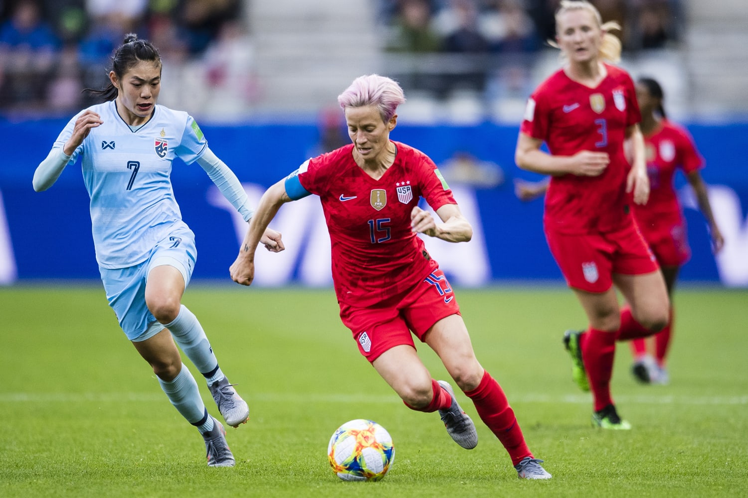 U.S. soccer star kneels again during national anthem before game