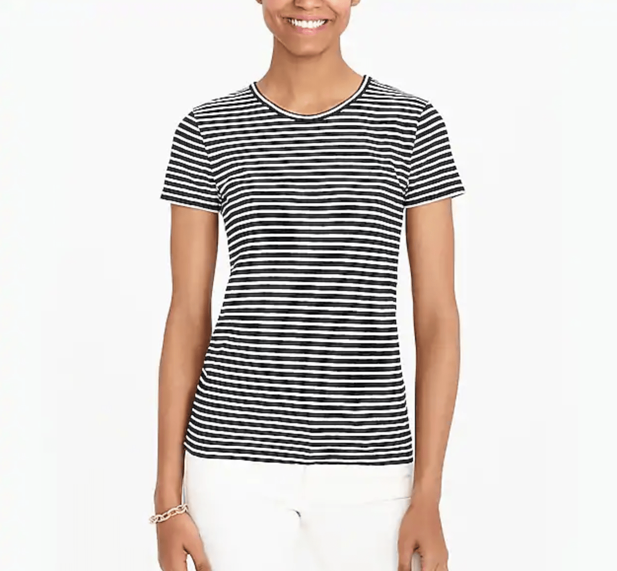striped navy t shirt