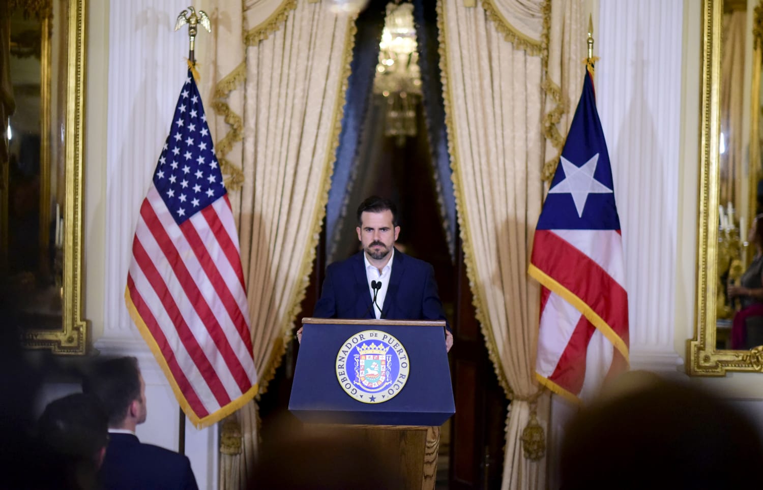 Diacrítico Y equipo monte Vesubio Puerto Rico governor says he's not resigning after private chat scandal