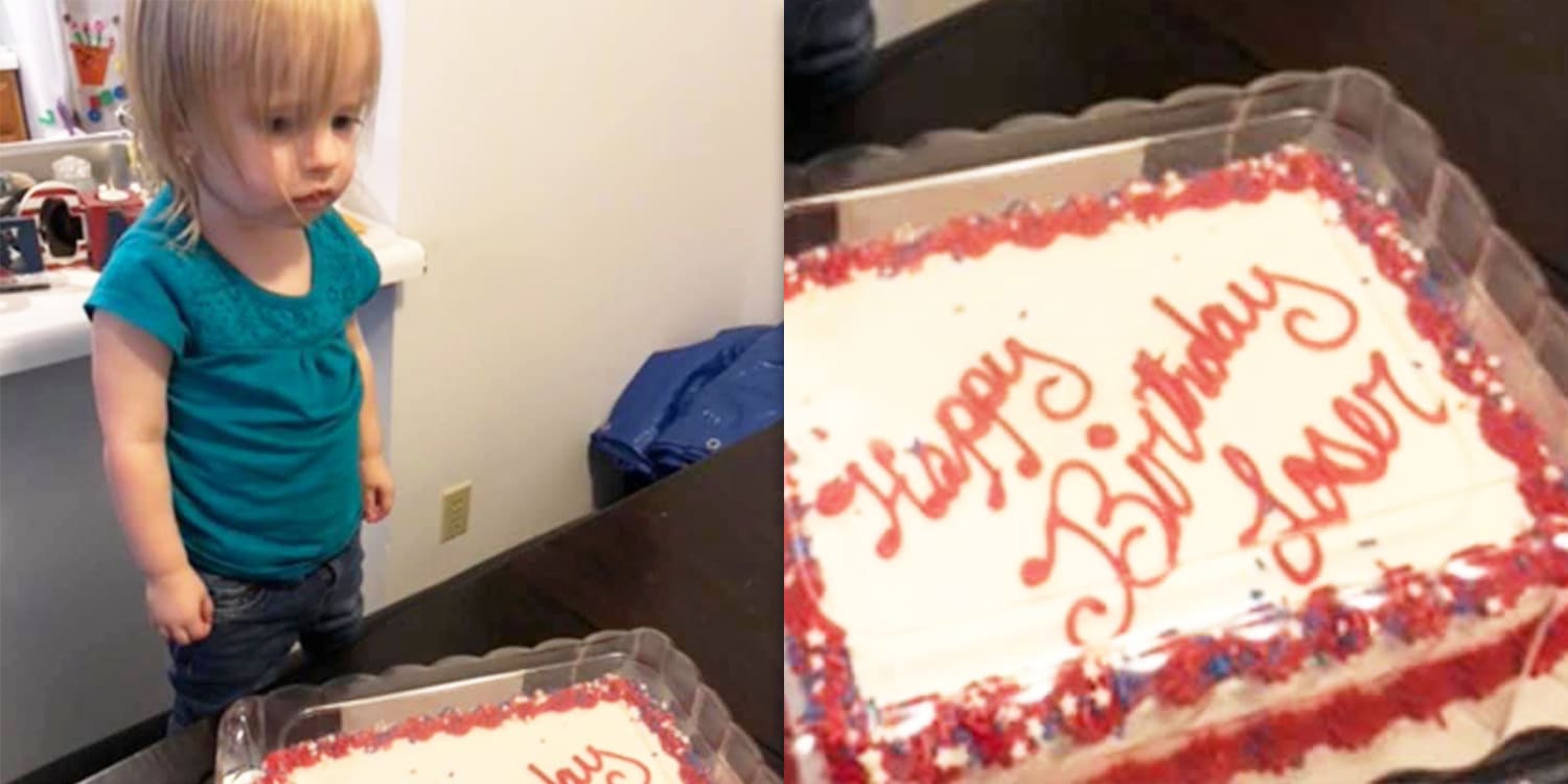 A Walmart Employee Accidentally Wrote Loser On A 2 Year Old S Birthday Cake