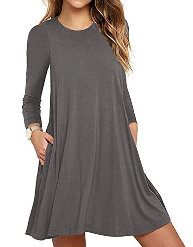 long sleeve t shirt dress amazon