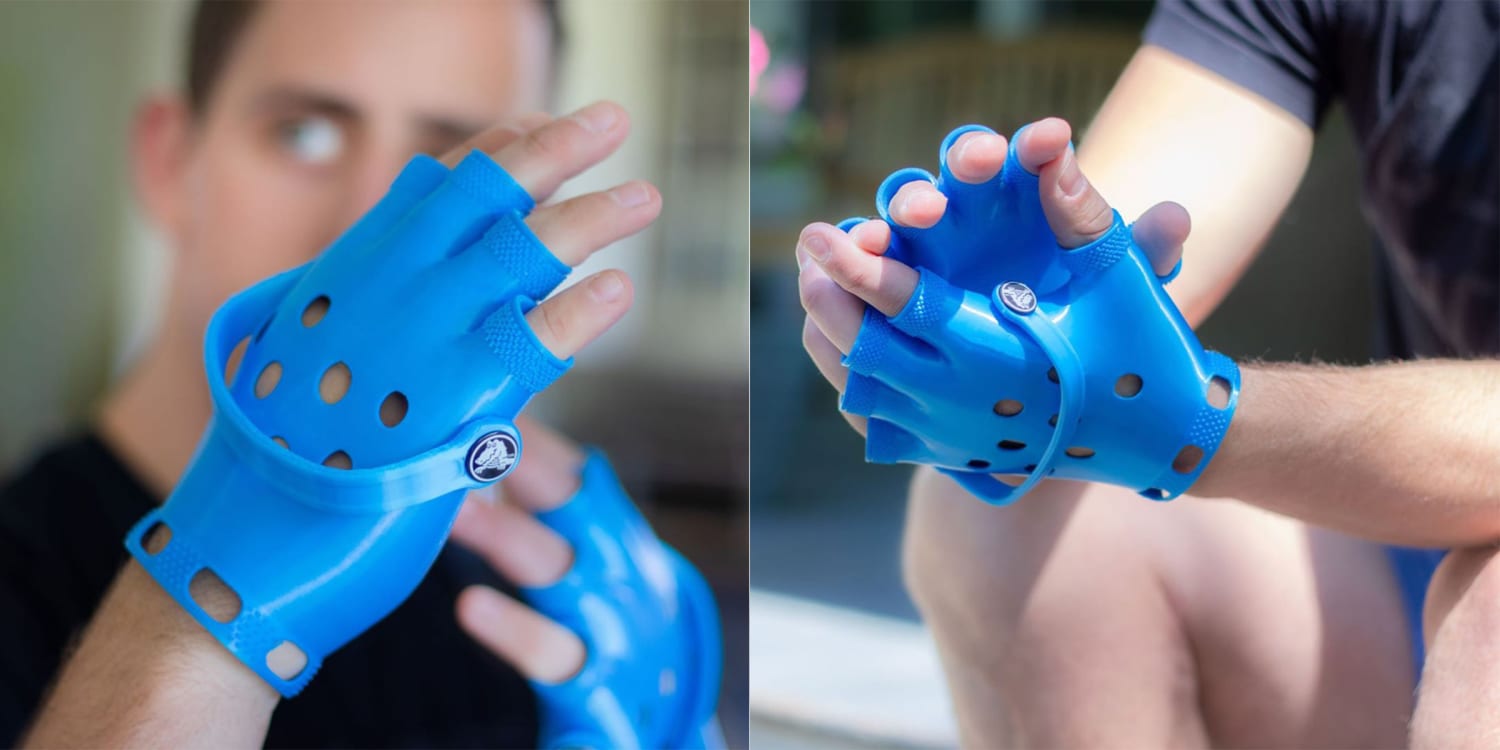 These unofficial Crocs gloves are a viral hit