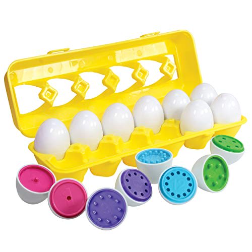 4 New Classic Toys 10600 Pretend Play Kids Four Cuttable Wooden Eggs Cooking Simulation Educational Color Perception Toy for Preschool Age Toddlers Boys Girls 