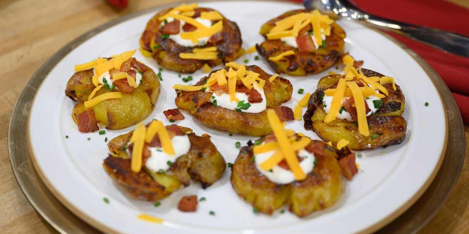 Crispy Smashed Potatoes - Fox and Briar