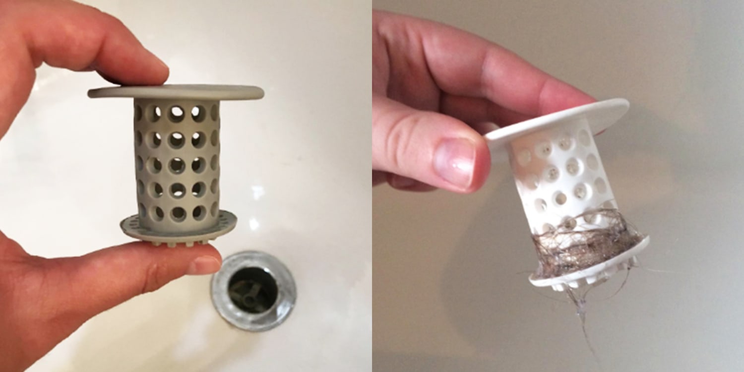 A cover to put on the bathroom drain to catch hair? (Long hair goes  through, and I need to disassemble the tub every other week) :  r/CleaningTips