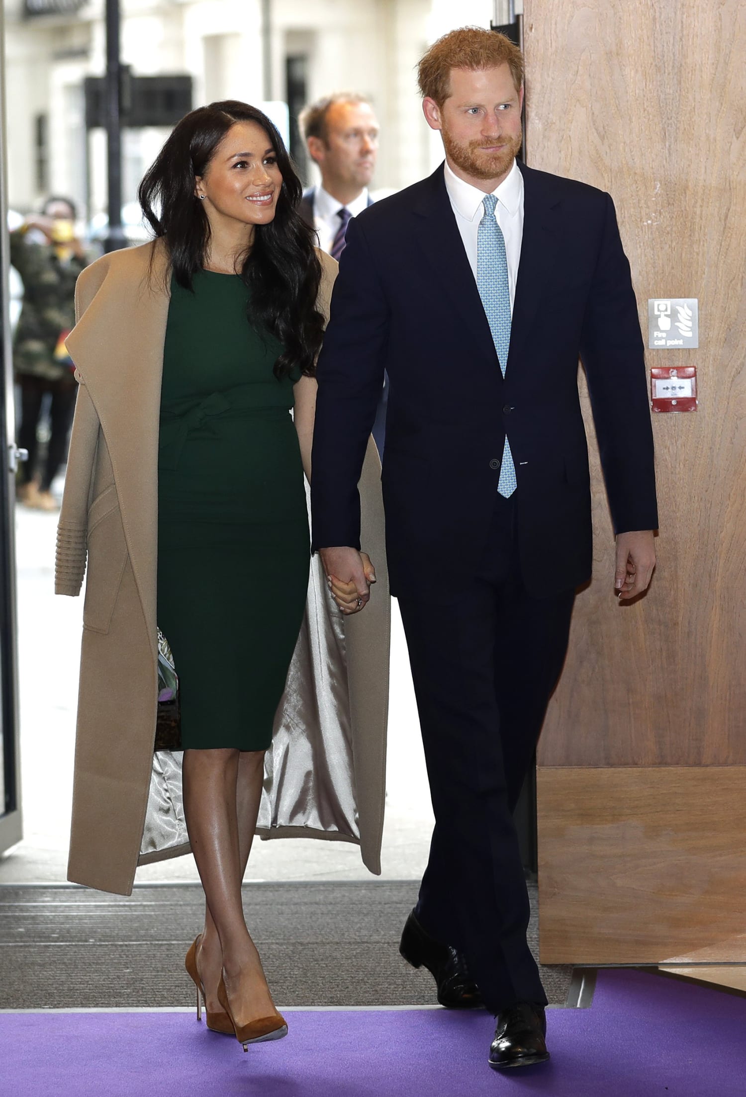 meghan markle green dress engagement Meghan Markle Wears Sheer Ralph & Russo Ball Gown in Her Engagement Photo