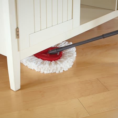 The O-Cedar EasyWring Mop left my floors completely spotless